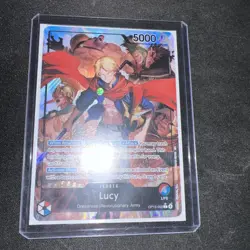 One Piece OP15-002 Lucy Alt Art Leader Adventure on KAMI's Island NM - Image 1