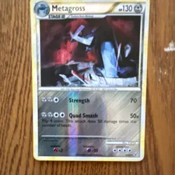 Pokemon Metagross Undaunted 18/90 Reverse Holo Rare Stage 2 130HP Card - Image 1