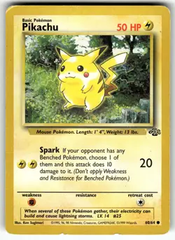 Pikachu 60/64 Jungle MP Pokemon Card TCG - Image 1