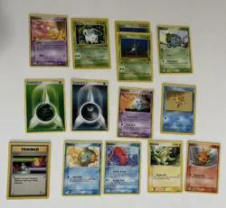 Vintage pokemon 90 card lot 1999-2005 reg, trainer, energy. some duplicates - Image 3