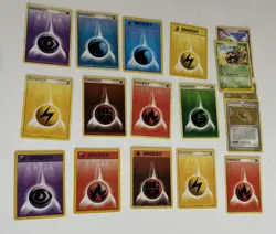 Vintage pokemon 90 card lot 1999-2005 reg, trainer, energy. some duplicates - Image 5