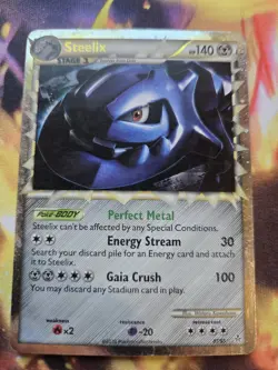 Steelix Prime - HGSS2: Unleashed (UL - 87/95) Ultra Rare Holo Pokemon Card MP.. - Image 1