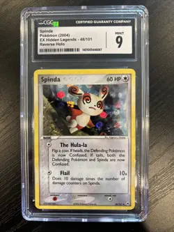 CGC 9 MINT Spinda 2004 EX Hidden Legends 48/101 Reverse Holo Pokemon Card - Image 1