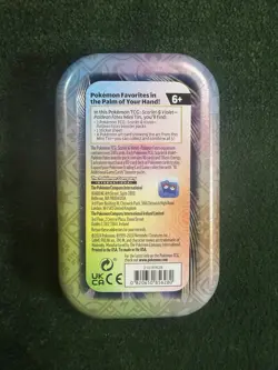 2024 Pokemon Scarlet & Violet Paldean Fates EMPTY Mini Tin - NO CARDS - TIN ONLY - Image 2