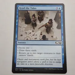 MTG: Read the Tides 062/274 - M21 Core Set 2021 Blue Common - Image 1
