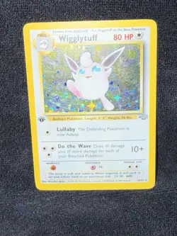 Pokemon TCG Wigglytuff Jungle 16/64 1st Edition Holo Rare MP Card WOTC Vtg - Image 1