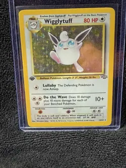 Pokemon TCG Wigglytuff Jungle 16/64 1st Edition Holo Rare MP Card WOTC Vtg - Image 3