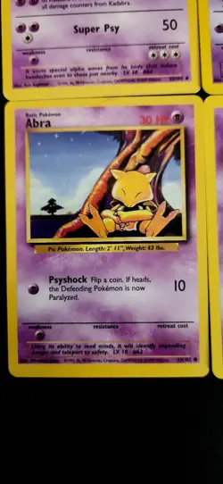 Pokemon Cards - Abra & Kadabra Base Set & Team Rocket Lot - NM WOTC 1999 Vintage - Image 4
