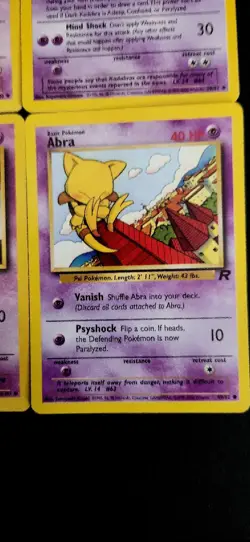 Pokemon Cards - Abra & Kadabra Base Set & Team Rocket Lot - NM WOTC 1999 Vintage - Image 5