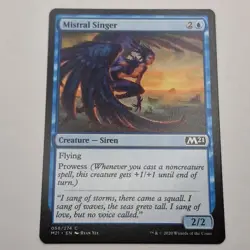 MTG: Mistral Singer 058/274 - M21 Core Set 2021 Blue Common - Image 1