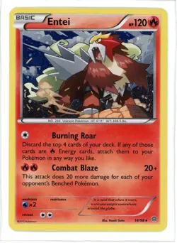 Entei 14/98 Cosmos Holo Blister Exclusive Promo Pokemon Card - Image 1