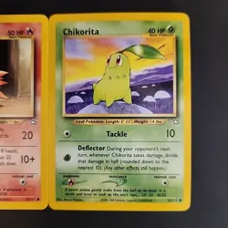Pokemon Cards - Neo Genesis Starter - Totodile Cyndaquil Chikorita - 53 57 & 81 - Image 4