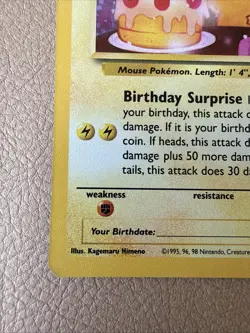 Pokemon TCG Birthday Pikachu Holo Card #24 Ultra Rare 25th Celebrations Edition - Image 5