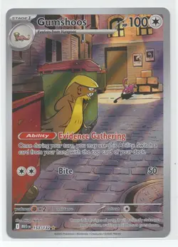 Pokemon Card Gumshoos 153/132 Mega Evolution Holo PACK FRESH - Image 1