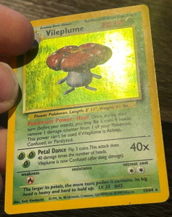 1999 Pokemon Vileplume Holo Jungle NO SYMBOL ERROR MISPRINT Card 15/64 MP/HP - Image 4