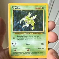 Pokemon Scyther Jungle Holo Rare Unlimited 70 HP 10/64 English Card - Image 1
