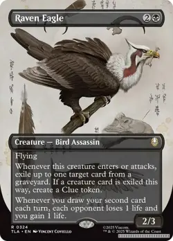 Raven Eagle (Borderless) [TLA - 324] - NM [Normal] TCG MTG - Image 1