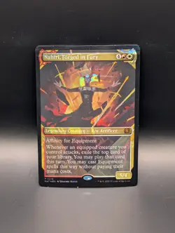MTG - Nahiri, Forged in Fury - HALO FOIL SHOWCASE - Legendary Creature -MAT #215 - Image 1