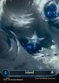 Island Borderless Foil - Edge Of Eternities MTG-NM - Image 1