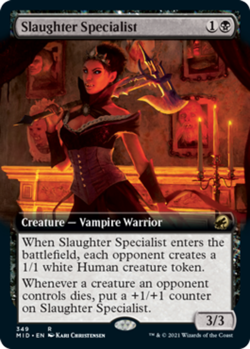 1x Slaughter Specialist - Extended Art - Innistrad: Midnight Hunt - Near Mint, E - Image 1