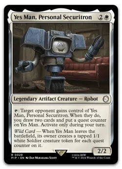 Yes Man, Personal Securitron #29 (NM) Fallout PIP Magic MTG - Image 1