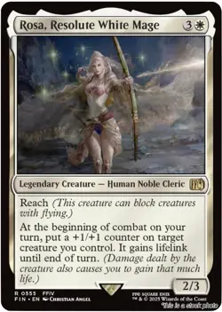Rosa, Resolute White Mage [FIN - 555] - NM [] TCG MTG - Image 1