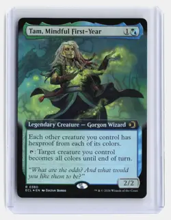 Tam, Mindful First-Year MTG Lorwyn Eclipsed #R 0380 Rare Extended Art Foil - Image 1
