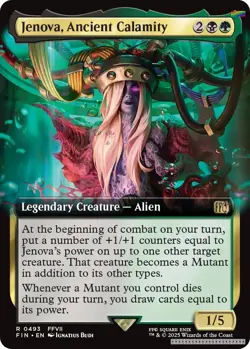 Jenova, Ancient Calamity (Extended Art) [FIN - 493] - NM [Foil] TCG MTG - Image 1