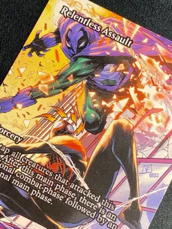 Relentless Assault Borderless M 0025 Spider-Man Marvel MAR MTG NM+ - Image 4