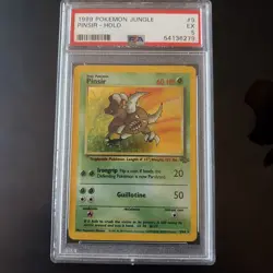 1999 Pokemon Jungle Pinsir Holo PSA EX 5 Excellent Condition - Image 1
