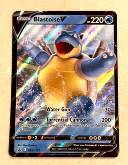 Pokemon Card Blastoise V SWSH101 PTCG SWSH: Sword & Shield Promo Cards - Holo NM - Image 1