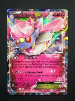 Diancie EX XY43 Pokemon XY Black Star Promos Promo Lightly Played (LP) 2013 - Image 1