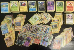 Damaged Pokemon Card Lot WOTC Black White XY 500+ - Image 1