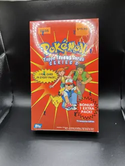 Pokemon Topps Series 2 Booster Box 10 Packs #2556 Hobby + Bonus Pack SEALED! RIP - Image 1