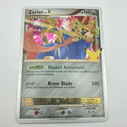 Pokemon Zacian Lv. X Promo Holo SWSH135 Sword & Shield 160 HP Card - Image 1