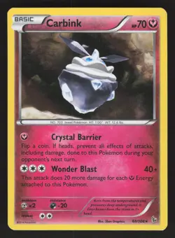 Carbink 68/106 Holo Rare Pokemon TCG XY - Flashfire LP - Image 1