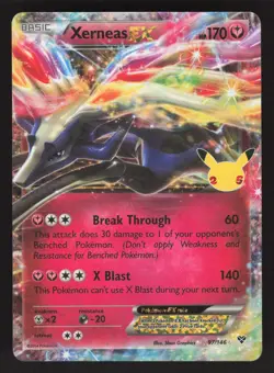Xerneas EX 97/146 Pokemon TCG Celebrations: Classic Collection NM - Image 1