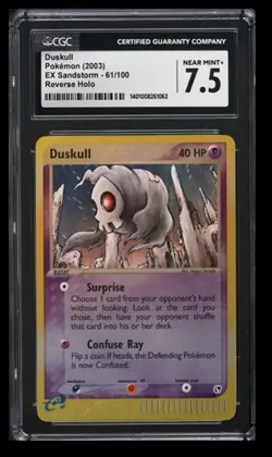 2003 Pokemon EX Sandstorm Duskull CGC 7.5 English #61/100 Reverse Holo - Image 1