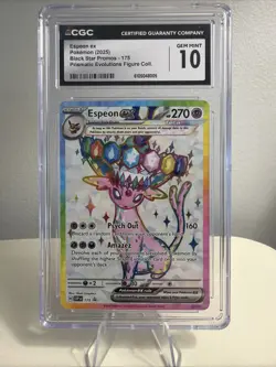 CGC 10 Espeon ex 175 SVP Black Star Promo Prismatic Evolutions Pokemon Gem Mint - Image 1