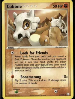 Cubone Common Team Rocket Returns 51/109 Fighting Pokemon Card - Image 1
