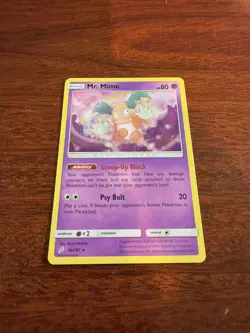 2019 Pokemon Team Up #66/181 Mr. Mime Regular - Image 1