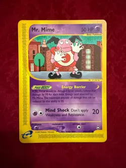 Pokemon TCG Mr. Mime Common 95b/147, Aquapolis (LP) - Image 1
