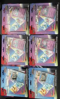 Pokemon Unova Mini Tin 4 Box Case & 24 3-Pack Prismatic sticker collection packs - Image 5