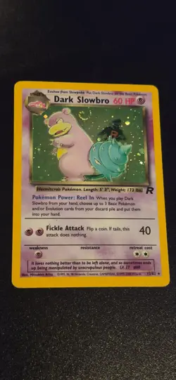 Dark Slowbro 12/82 Unlimited Holo Rare Team Rocket Pokemon HP - 2 - Image 1