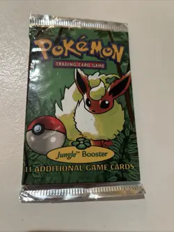 Wizards of the Coast Pokemon Jungle Booster Pack Sealed W/ 11 MoreGame Gards 742818060639 - Image 1