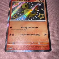 Pokemon Shiny Charmander 109/091 NM Shiny Paldean Fates baby Shiny English TCG - Image 2