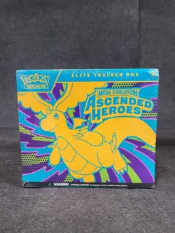 Pokemon TCG: Mega Evolution- Ascended Heroes Elite Box, Sealed Box is Worn - Image 1
