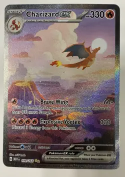 Pokemon Charizard ex 199/165 Scarlet & Violet 151 Special Illustration Rare Holo - Image 1