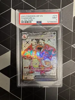 Pokemon TCG Charizard EX Obsidian Flames #215/197 PSA 9 - Image 1