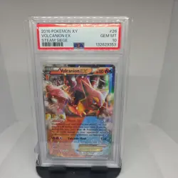 Volcanion EX 26/114 Steam Siege Pokemon PSA 10 - Image 1
